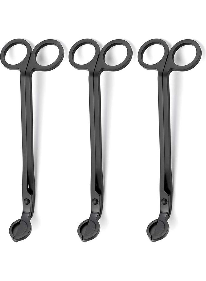 NIBEMINENT Pack Of 3 Candle Wick Trimmer Black - Image 1