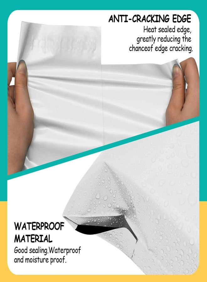 Vapulcio Poly Mailers 12x15.5 Inch 50 Pcs -Waterproof and Tear Resistant Shipping Bags for Small Businesses - White Packaging Bags with Self-Sealing Closure - Polymailers, Mailing Envelopes - Image 4