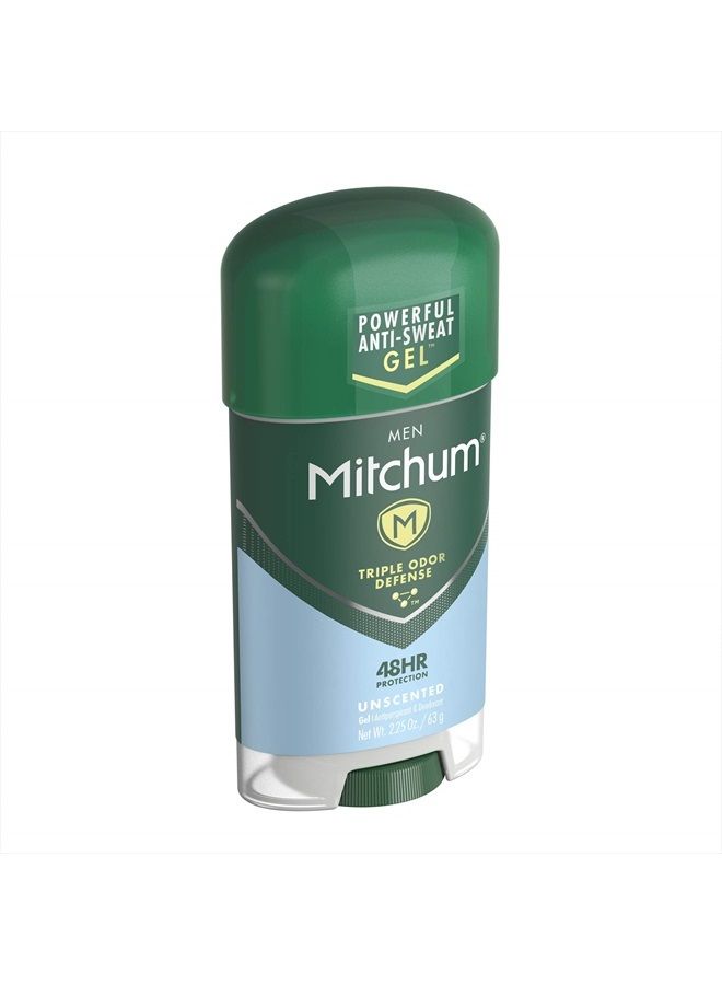 Mitchum Deodorant Mens Gel Unscented 2.25oz (2 Pack) - Image 2