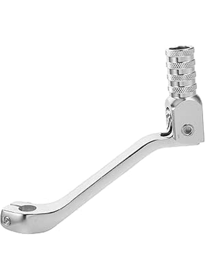 Motorcycle Aluminum Alloy Gear Shift Lever Pedal Silver Single Gear Shifter Compatible Replacement Control for Riding Repair - Image 1