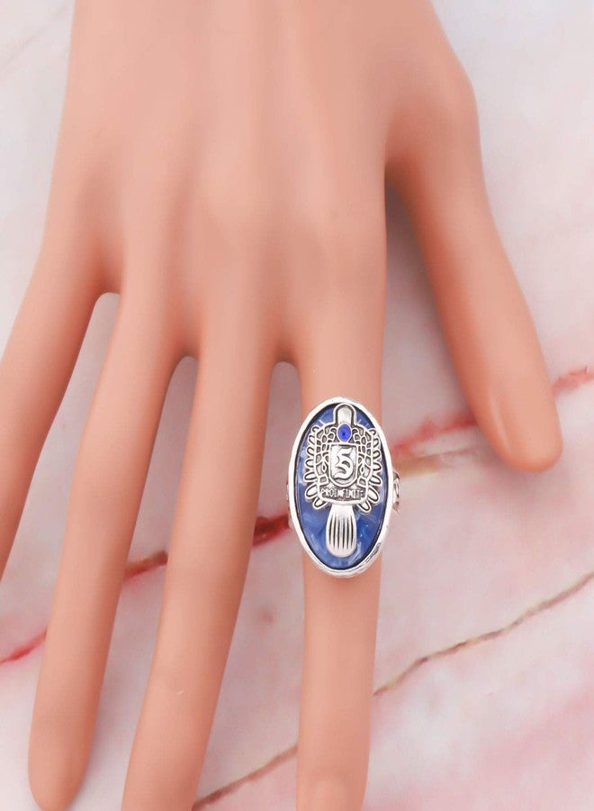 HOLLP Vampire Inspired Jewelry Gift: 26 Initial Letter Alphabet A-Z Initial Ring Gift for Vampire TV Fans (S, 9) - Image 3