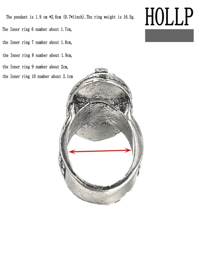 HOLLP Vampire Inspired Jewelry Gift: 26 Initial Letter Alphabet A-Z Initial Ring Gift for Vampire TV Fans (S, 9) - Image 2