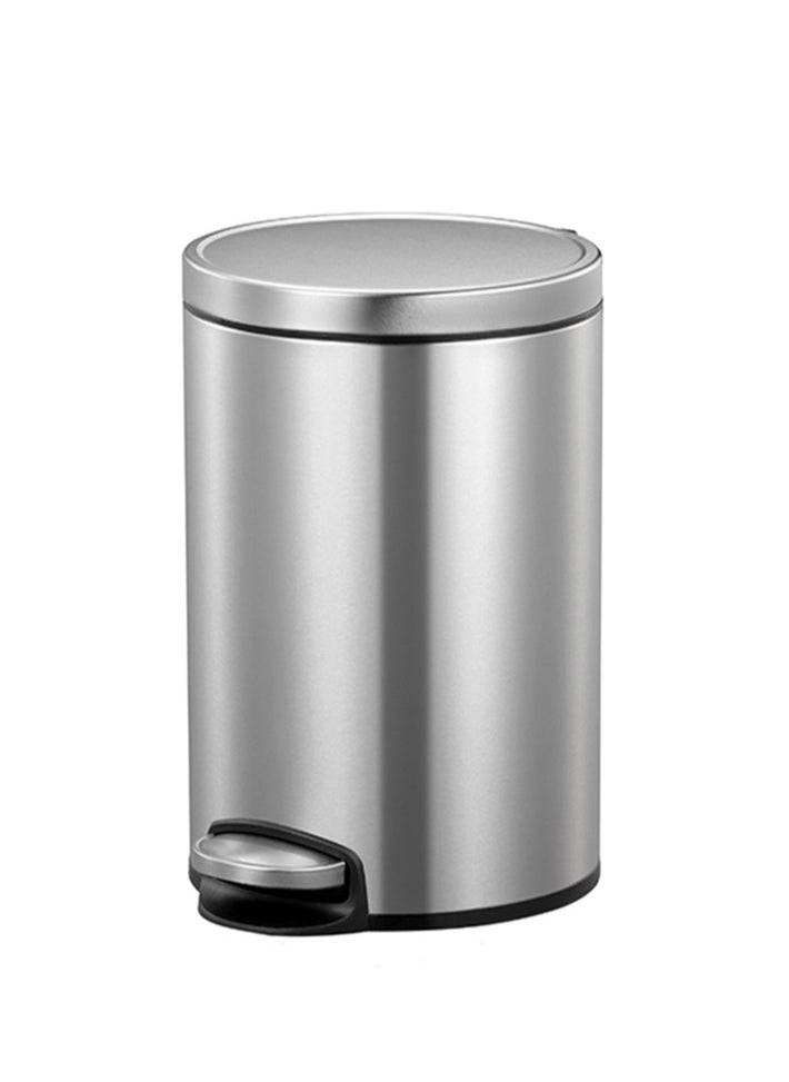 EVA SERIES | Brushed Stainless Steel Finish | Soft-Closing | Fingerprint-Resistant | Premium Pedal Trash & Garbage Bin | Multiple Sizes ( 5 - 30 L) To Suit Different Places | 8 Liters