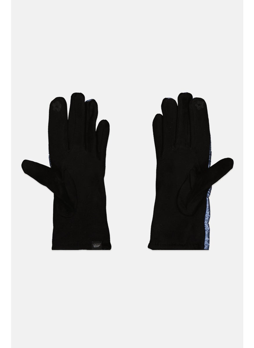 Justin Gregory - Women 1 Pair Classic Quilted Gloves, Blue - Image 1