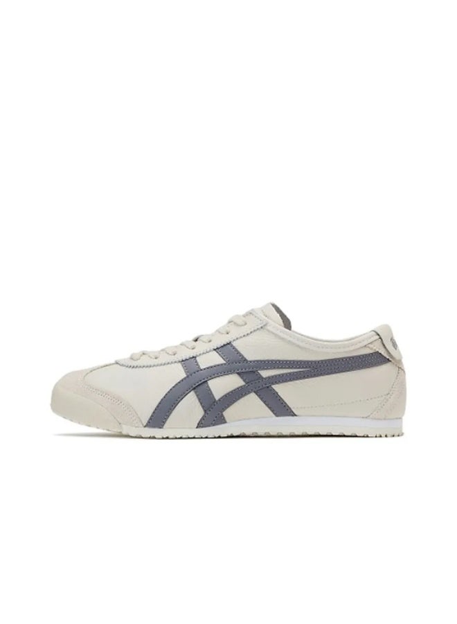 TIGER Onitsuka Tiger Mexico 66 Cream Grey Leather Sneakers Size37