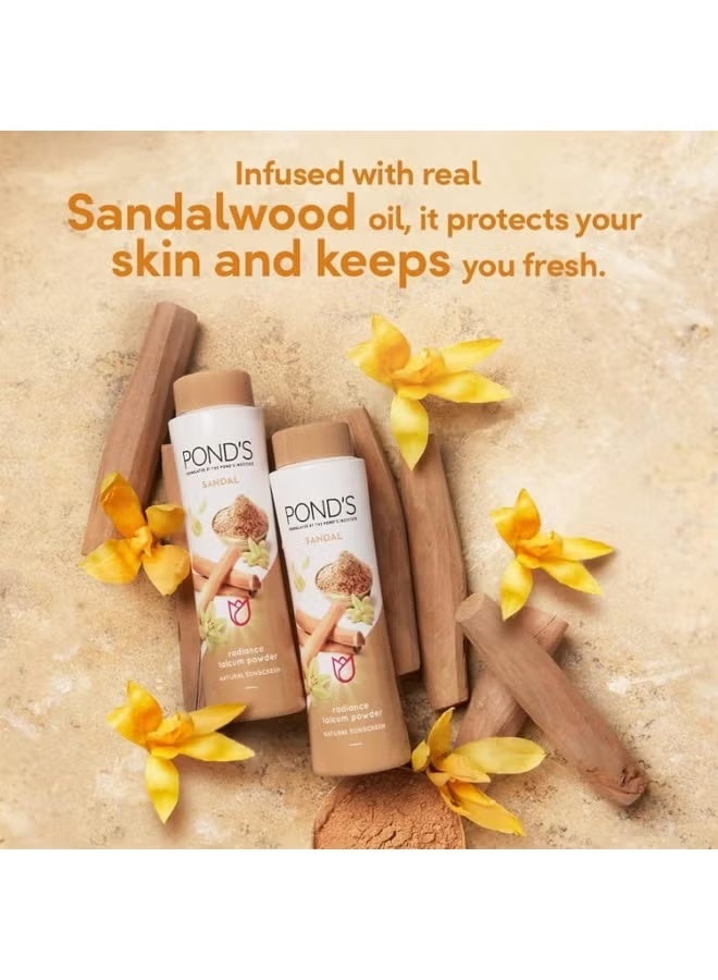 POND'S Sandal Radiance Talcum Powder|| 300 g - Image 2