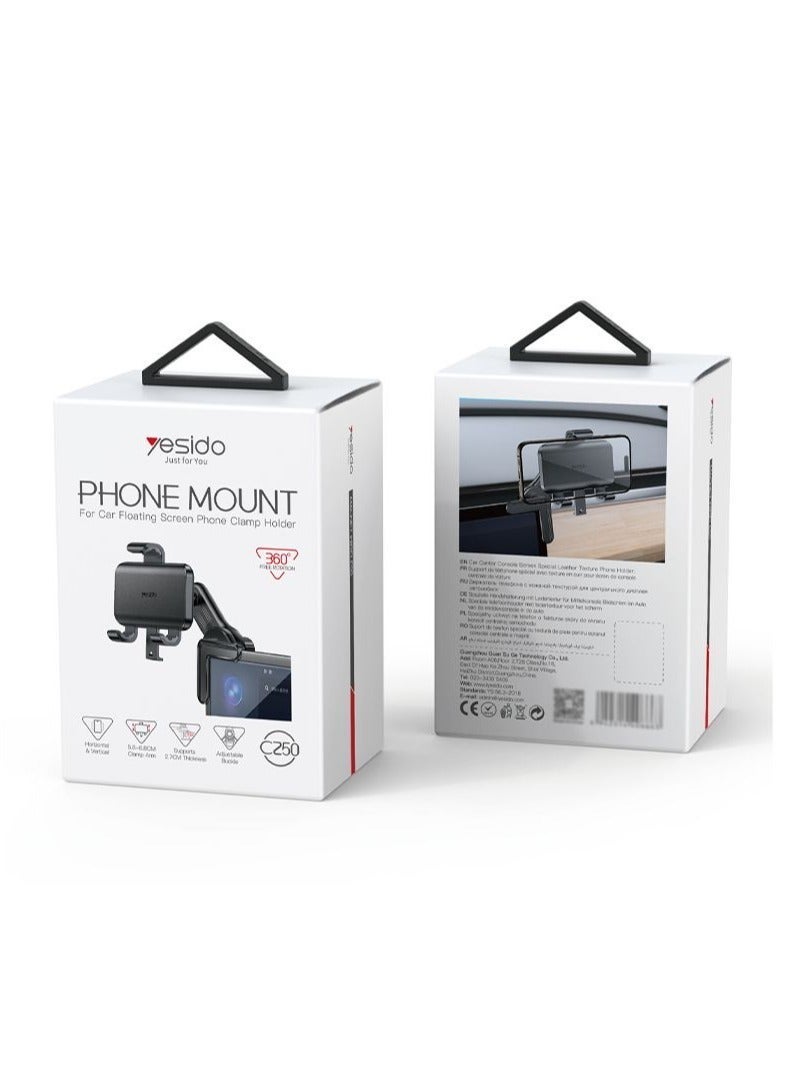Yesido High Quality C251 Air Vent Phone Holder with 360° Rotation & Automatic Clamping - Image 4
