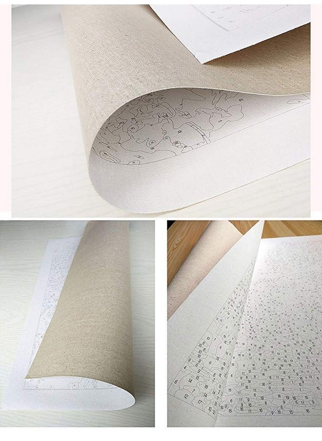 هاسذيب مجموعة هدايا HASTHIP DIY للوحات الزيتية حسب الأرقام للبالغين والأطفال، قماش مطبوع مسبقًا للمبتدئين مع فرش وصبغة - Xanadu 16 × 20 بوصة، متعدد الألوان  - Image 2