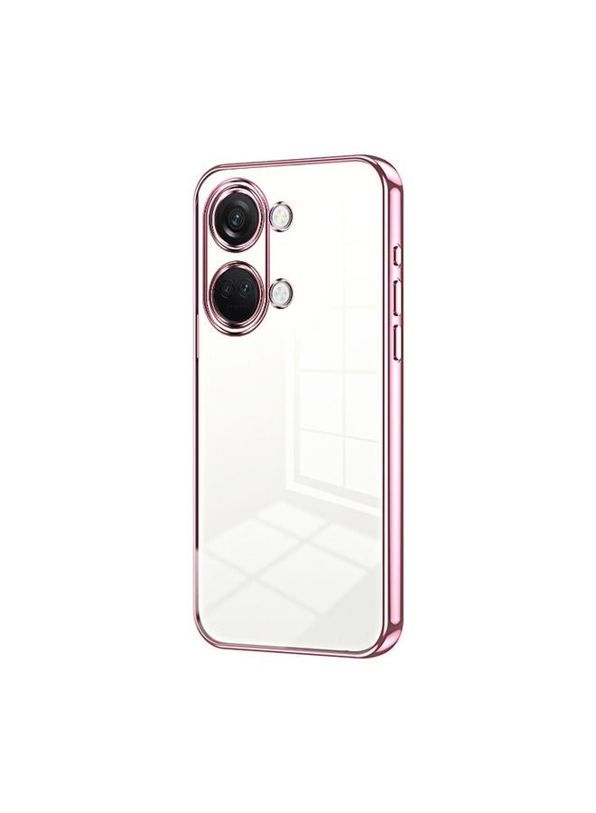 S-TOP Case For OnePlus Ace 2V / Nord 3 Transparent Plating Fine Hole Phone Case - Image 1