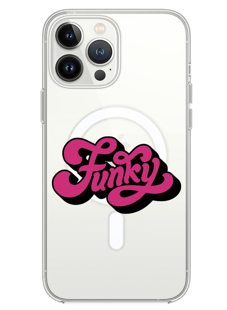 Theodor Magnetic Case for iPhone 13 Pro Max 6.7-inch Compatible with MagSafe Wireless Charging, Shockproof Phone Bumper Cover Funky-01 - Image 1