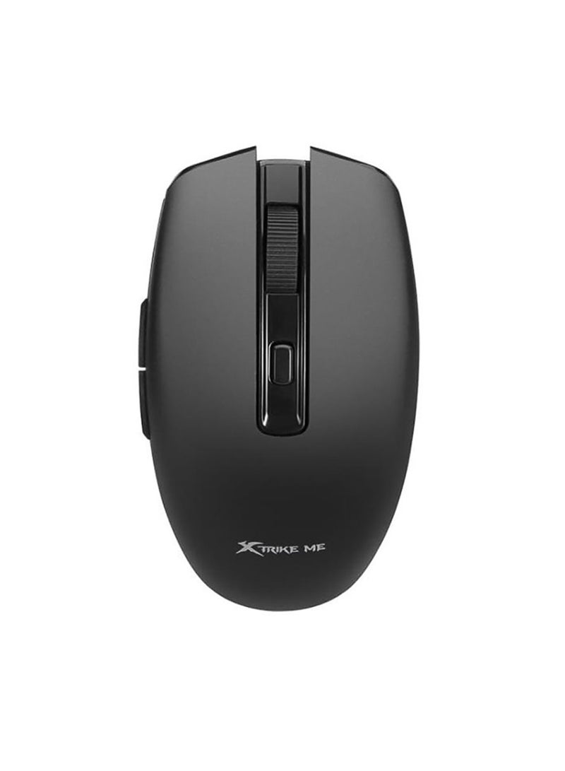 XTRIKE ME ماوس مكتب لاسلكي GW-224 بتصميم مريح جسم أسود - Image 4