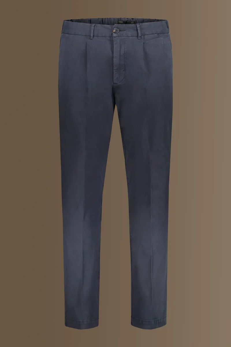 Doppelganger  Trousers with elastic on waist and laces - Navy Blue for Men | Best Price UAE