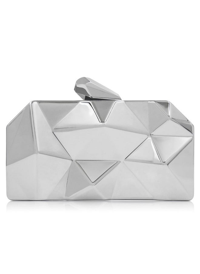 Milisente - Women'S Clutch Purses Metallic Bridal Party Evening Clutches Bags Cocktail Formal Handbags - Image 1