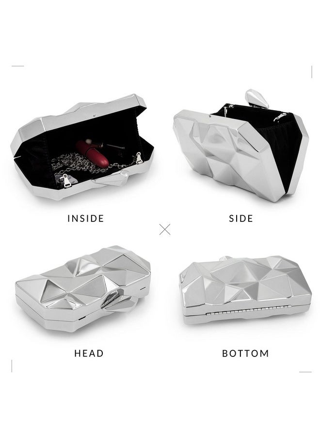 Milisente - Women'S Clutch Purses Metallic Bridal Party Evening Clutches Bags Cocktail Formal Handbags - Image 1