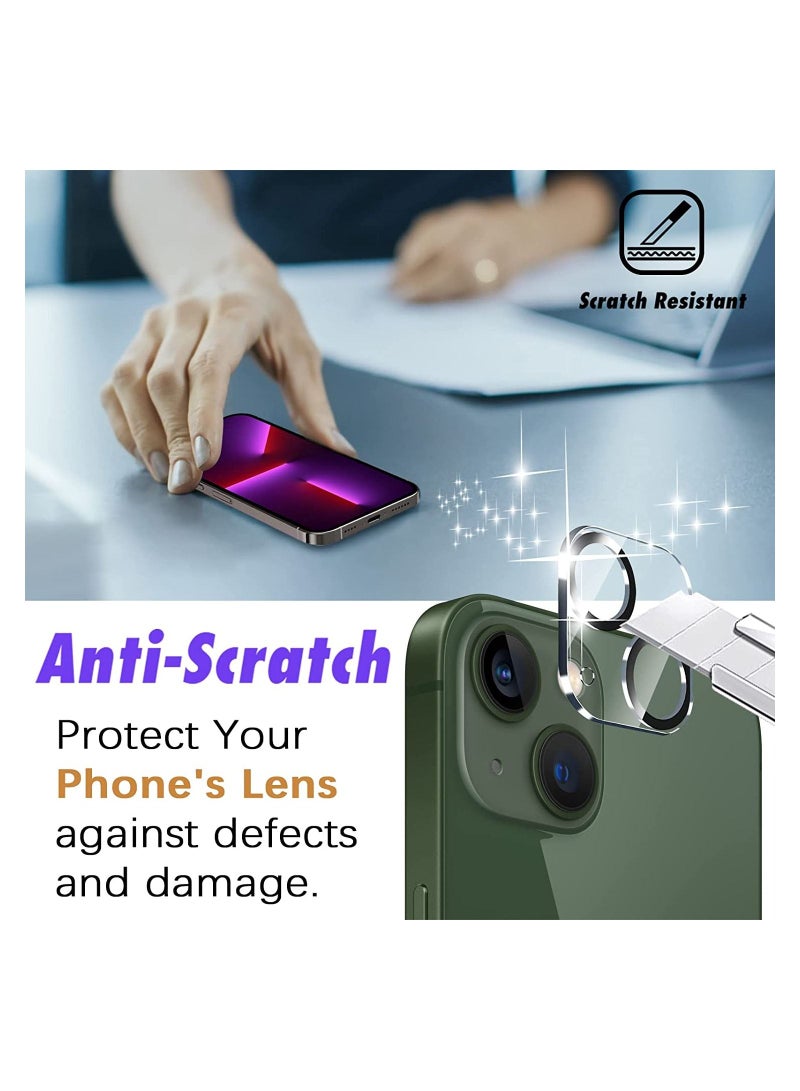 Rock Pow Camera Lens Protector Designed for iPhone 14/14plus Ultra HD Clear Tempered Glass Camera Lens Cover Anti-Scratch Easy to Install  - Image 3