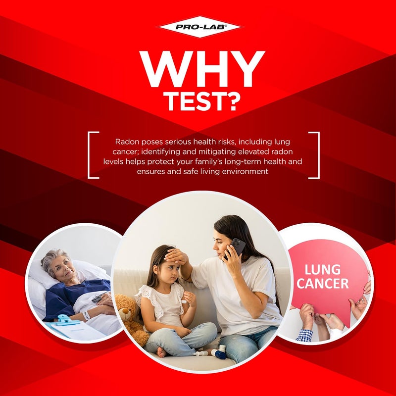 PROLAB PRO-LAB Radon Test Kit for Home - EPA Approved Short-Term Radon Tester with 2 Detectors - 20 Lab Fee Required Per Detector - Quick & Reliable Radon Testing - Image 3