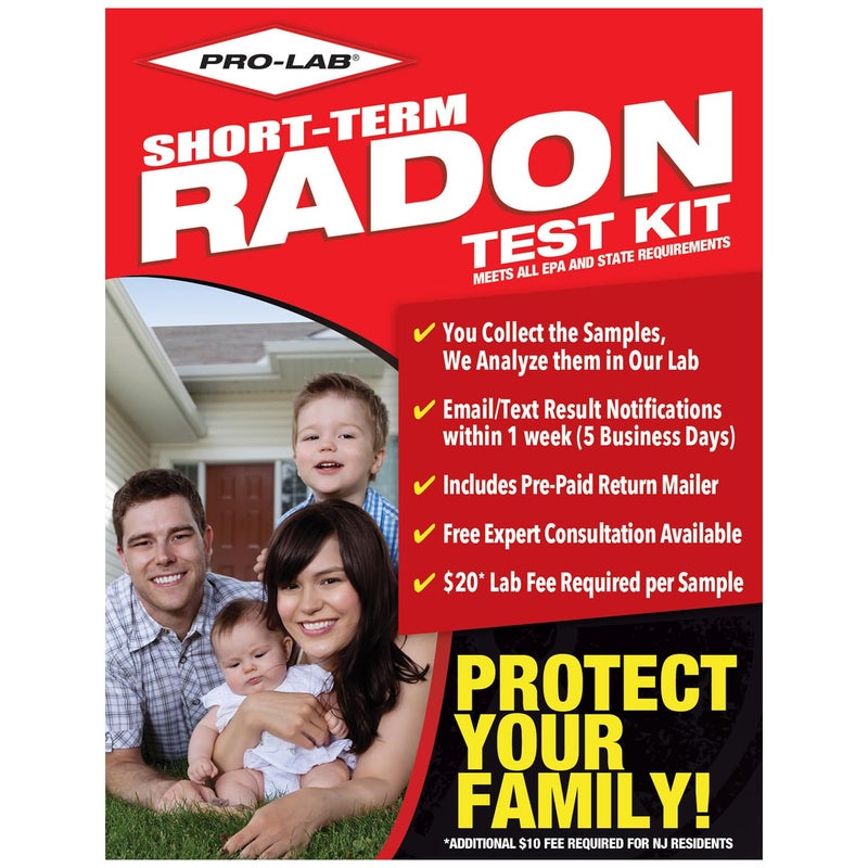 PROLAB PRO-LAB Radon Test Kit for Home - EPA Approved Short-Term Radon Tester with 2 Detectors - 20 Lab Fee Required Per Detector - Quick & Reliable Radon Testing - Image 1