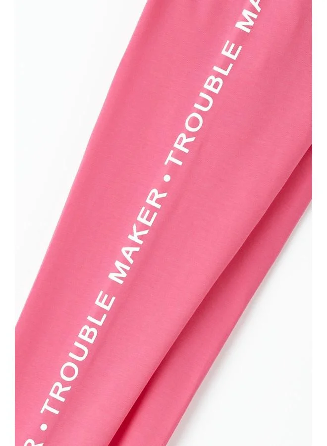 JUNE June Girl Tight 2-Pack Set Pink - White