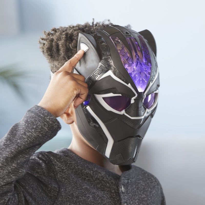 Marvel Black Panther Studios Legacy Collection Black Panther Vibranium Power FX Mask Roleplay Toy, Toys for Kids Ages 5 and Up - Image 4