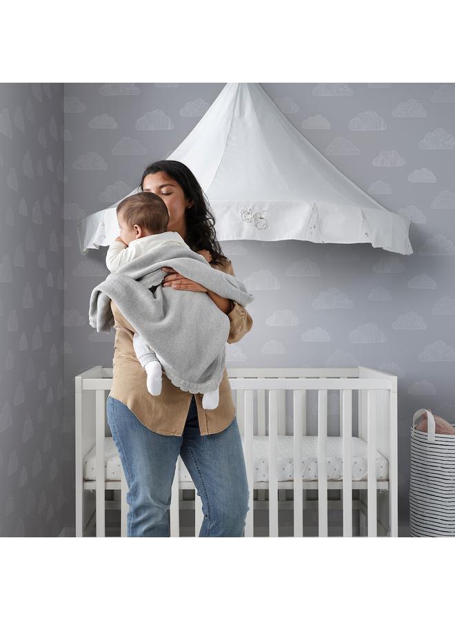 Zaboon Blanket, knitted/grey, 70x90 cm - Image 2