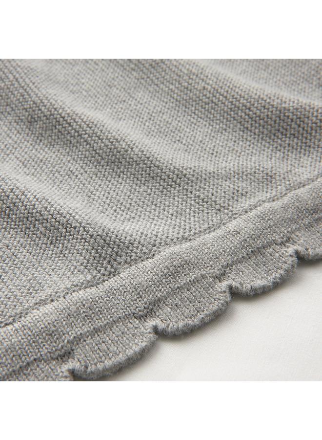 Zaboon Blanket, knitted/grey, 70x90 cm - Image 3