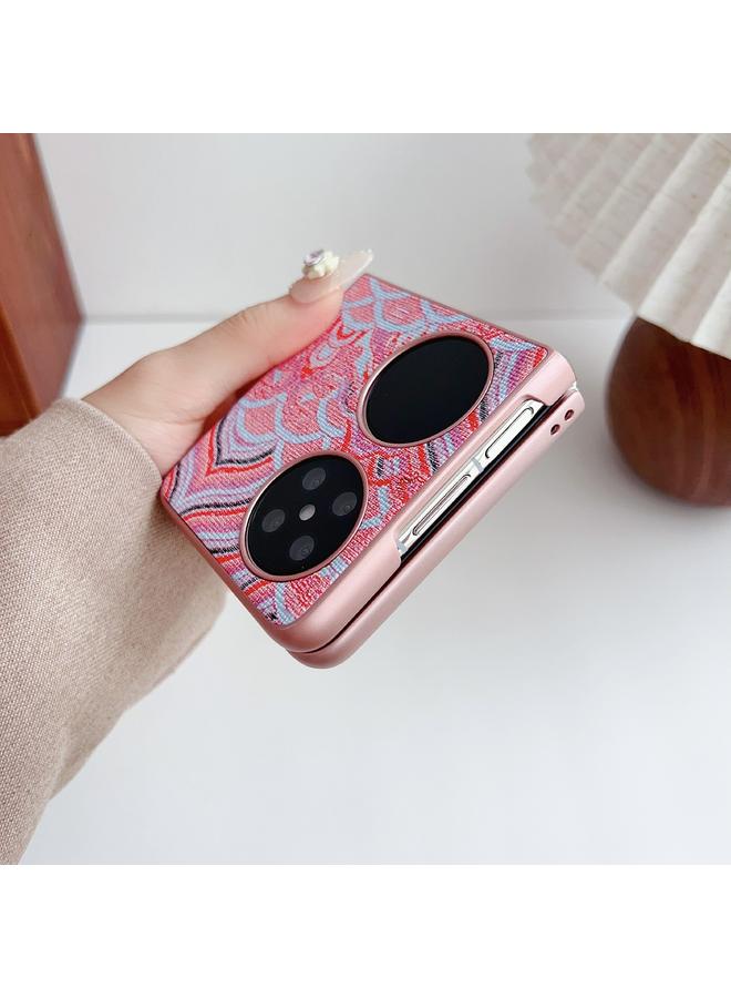 Zaboon Case For Huawei P50 Pocket Propitious Clouds Embroidery Full Coverage Phone Case - Image 5