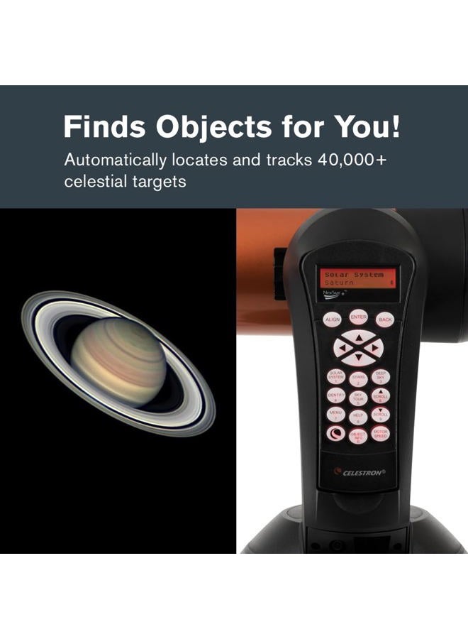 Celestron 11068 NexStar 6SE Computerised Schmidt-Cassegrain Telescope with Fully Automated Mount, SkyAlign Technology and XLT Coating, Black/Orange - Image 5