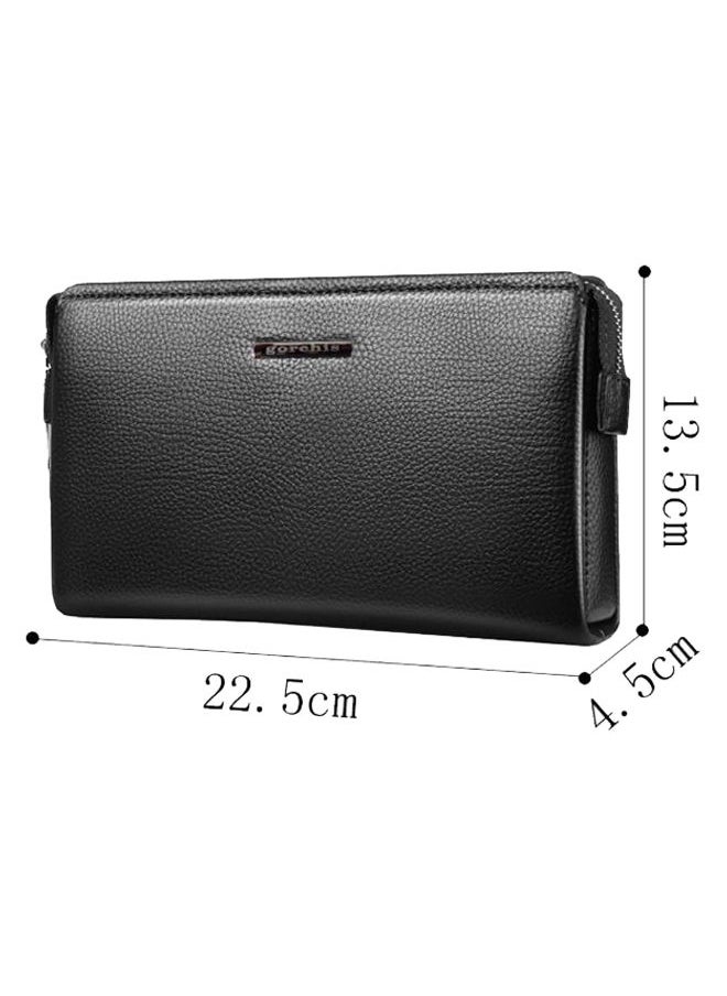 NIBEMINENT - Large Capacity Business Clutch Black - Image 1