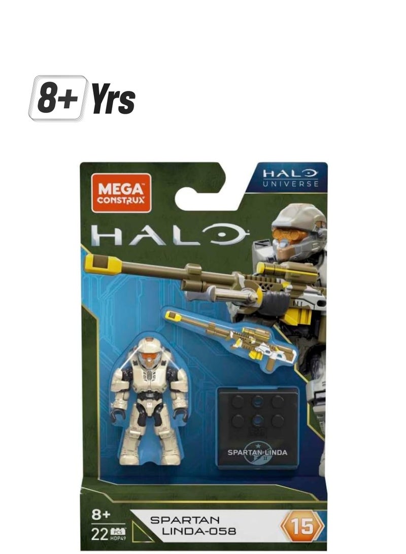 MEGA CONSTRUX BLOCKS Spartan Linda-058 Halo Universe Figure - Image 1