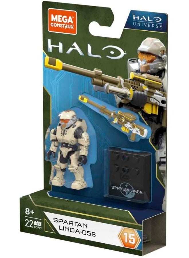 MEGA CONSTRUX BLOCKS Spartan Linda-058 Halo Universe Figure - Image 3