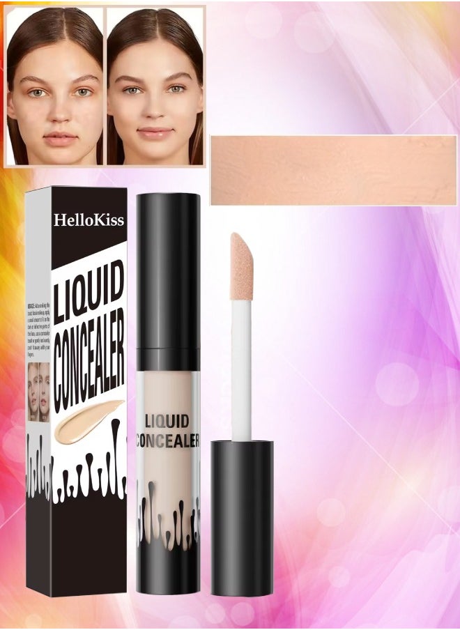 HelloKiss Liquid Concealer Full Coverage Shaping Concealer Anti Eye Wrinkle Advanced Concealer for Face Blemishes Conceal Dark Circle Cover Acne Scars Pimples and Enlarged Pores Cream Contour 02  - Image 1