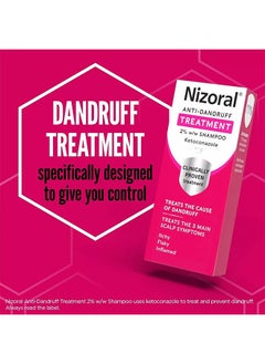 Nizoral Anti Dandruff Treatment Shampoo 60ml, Treats and Prevents Dandruff, Clinically Proven to Control Itchy and Flaky Scalps, Hair Care  - Image 3
