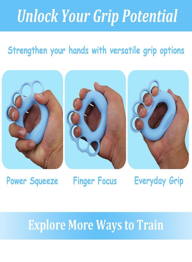 Wanheart 3 Pack Finger Exerciser & Hand Grip Strengthener, 3 Resistance Levels (20-50 lbs), Ergonomic Silicone Hand Strengthener for Rehab, Arthritis & Therapy, Ideal for Musicians, Climbers, Seniors - Image 2