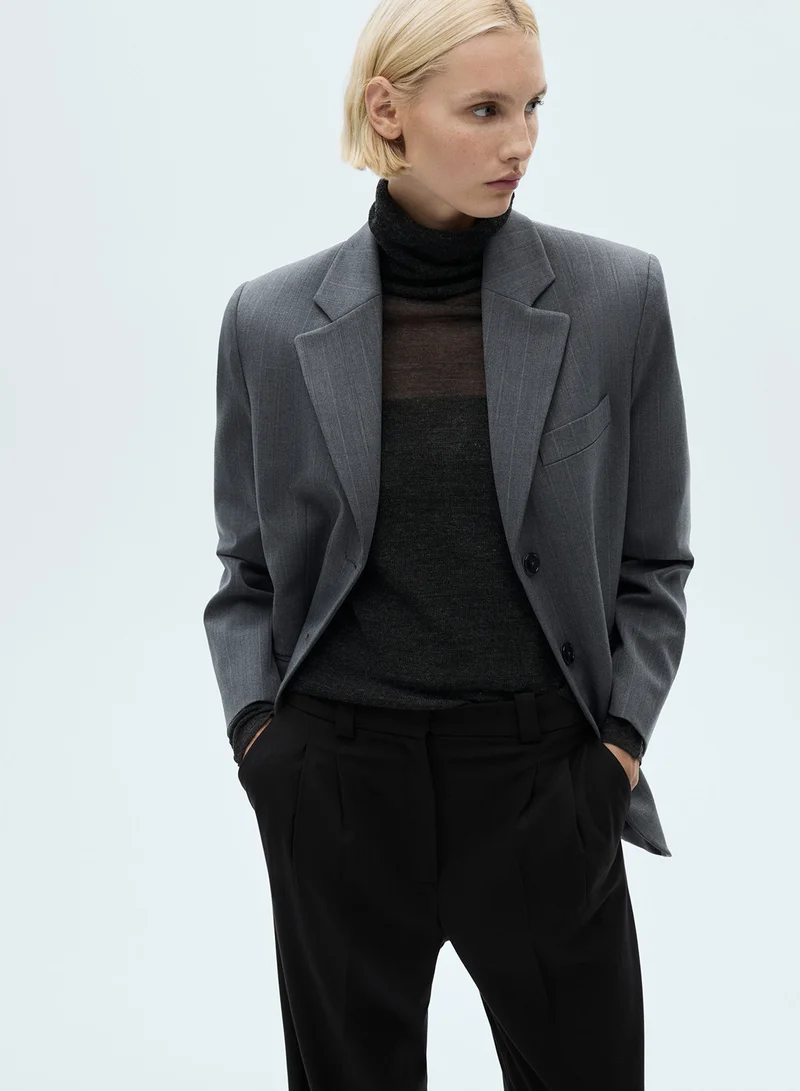 مانجو Pleated Straight-Fit Pants
