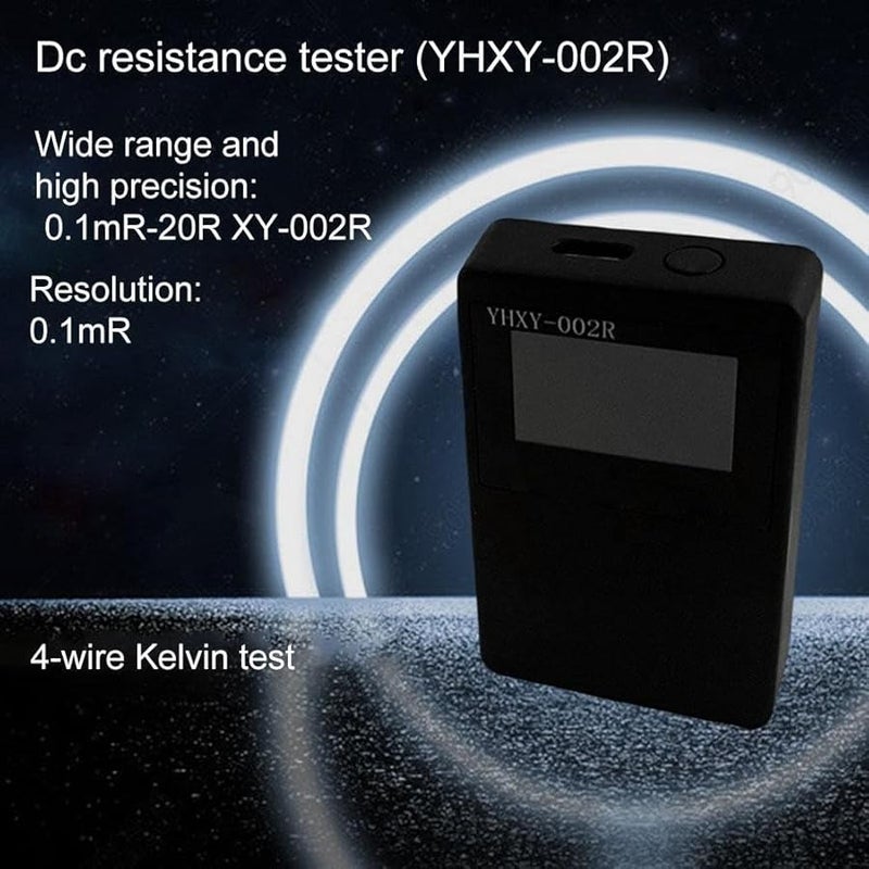 مقياس الميلي أوم الرقمي الكبير 0.03 دقة 4 أسلاك كلفن USB-C قابل لإعادة الشحن جهاز اختبار المقاومة - Image 5