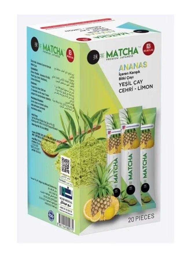 Premium Japanese Matcha with Pineapple Flavor