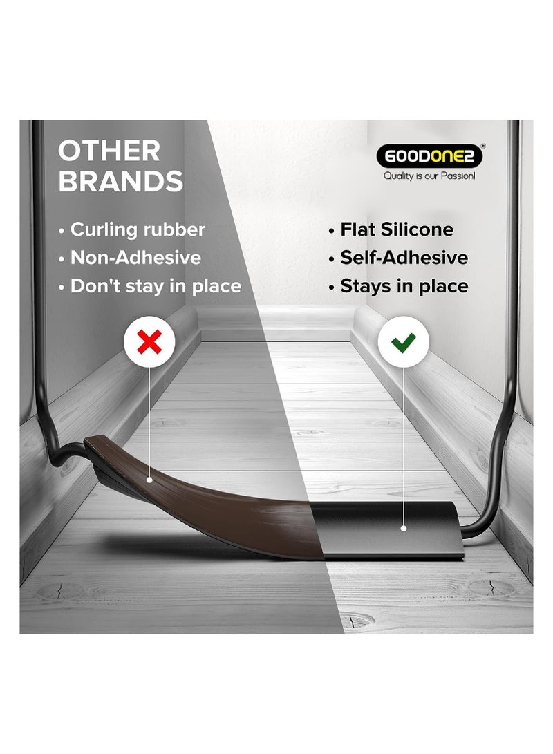 GOODONE2 2 Meters Floor Cord Cover, Overfloor Cord Protector – Self-Adhesive Power Cable Protector – Silicone Cord Protector – Ideal Extension Cord Cover to Protect Wires On Floor - Image 4