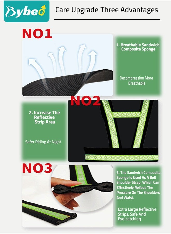 Bybeo Children's Motorcycle Harness Seat Belt Adjustable Non-slip Protection Motorcycle's Strap and Passenger Safety Belts for Children, Boys & Girls  - Image 4
