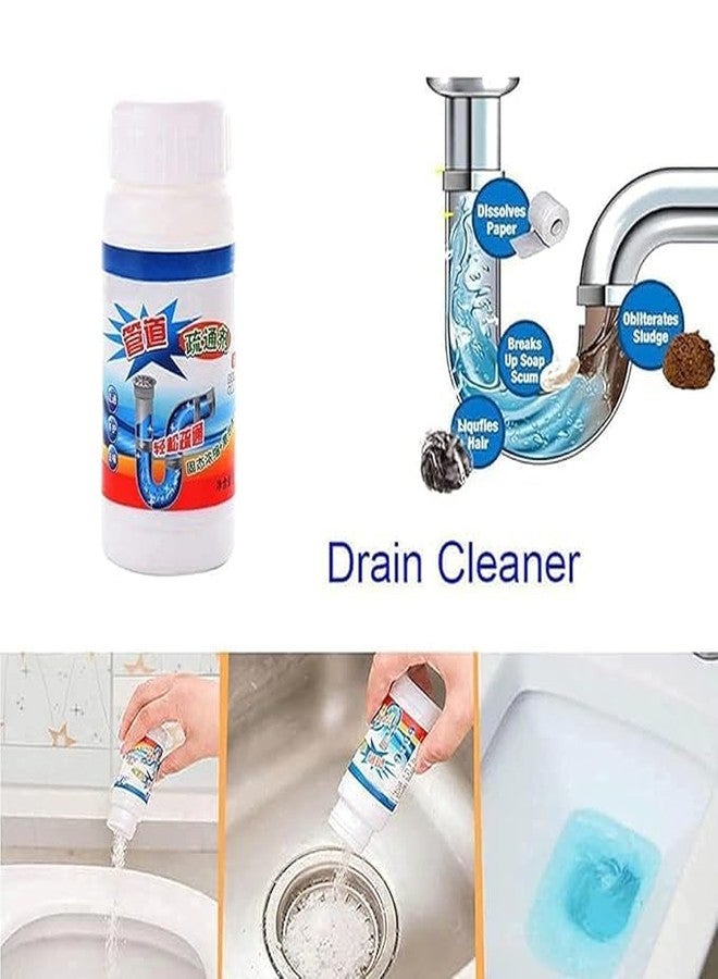 BRIGHTZONE Drain Cleaning Wire with Drain Cleaner Powder Removes Hair, Sink Block,Clog in Kitchen Sink, Pipe,Basin,Hair Catcher,Claw Hook,Spring Stick,Plucker Rod and Powerful Powder - Image 3