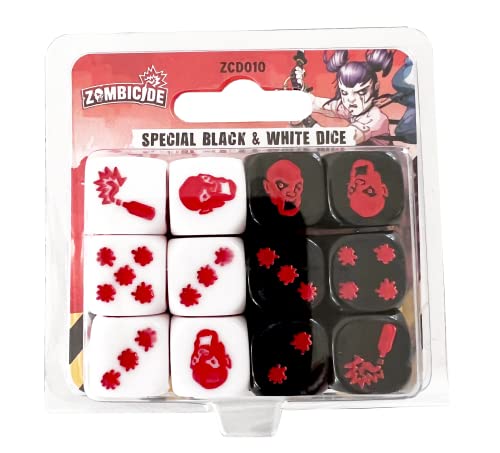 CMON Zombicide 2nd Edition Special Black and White Dice Strategy Board Game Cooperative Game for Teens and Adults Zombie Board Game Ages 14 16 Players Avg Playtime 1 Hour Made by CMON - Image 1