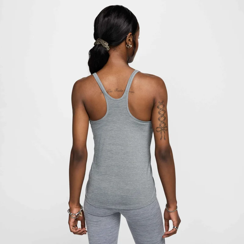 Nike Grey Women's One Classic Dri-FIT Strappy Tank Top for Women | Best Price UAE