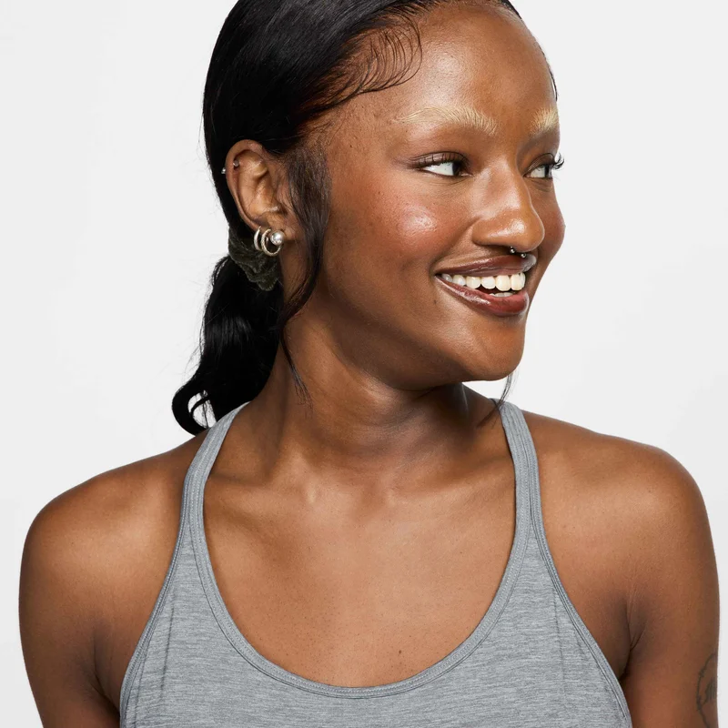 Nike Grey Women's One Classic Dri-FIT Strappy Tank Top for Women | Best Price UAE