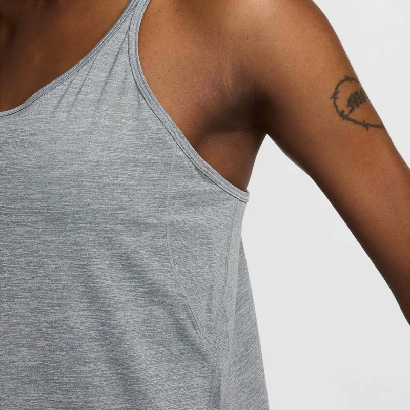 Nike Grey Women's One Classic Dri-FIT Strappy Tank Top for Women | Best Price UAE