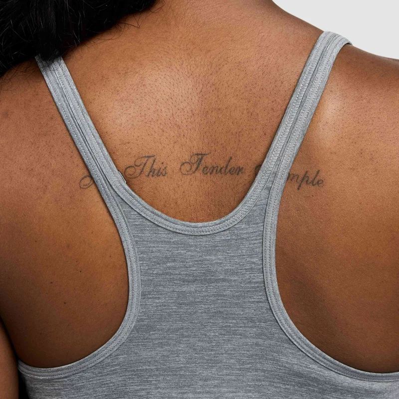 Nike Grey Women's One Classic Dri-FIT Strappy Tank Top for Women | Best Price UAE