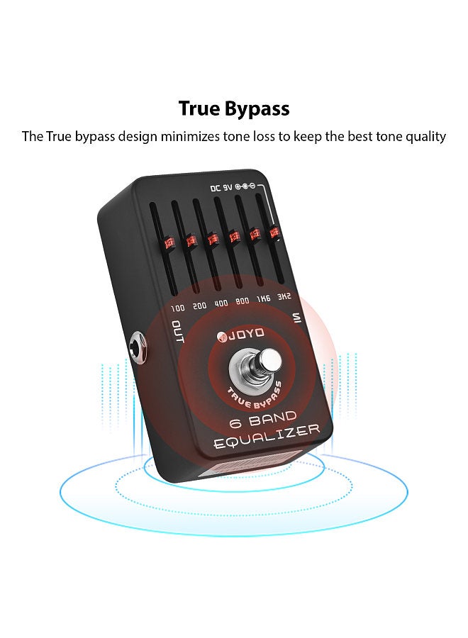 Generic 6 Band EQ Guitar Pedal Equalizer Effect Pedal  - Image 5