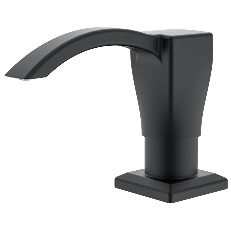 Ultimate Unicorn Kitchen Sink Soap Dispenser Built in Soap Dispenser for Kitchen Sink Under Sink Soap Dispenser Matte Black ABS Plastic with 13 Ounce Soap Bottle USD001B