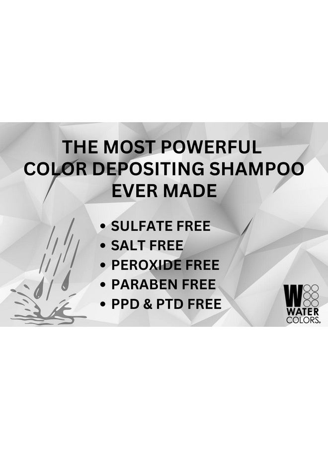 Watercolors - Intense Color Depositing Sulfate & Paraben Free Shampoo Maintains & Enhances Haircolor Purple 8.5 Oz - Image 1