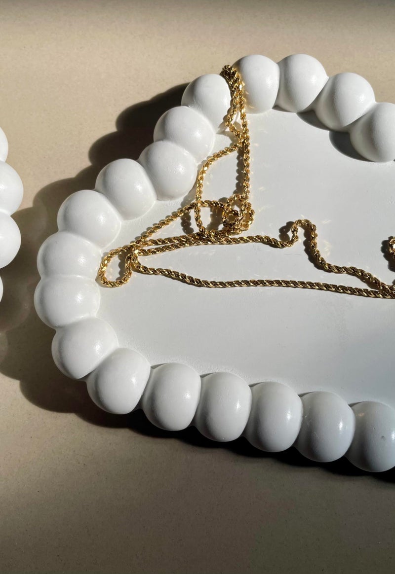 TREETRUNK® Bubble Cloud Tray | Jewellery Tray | Aesthetic Tray | Minimalist Decor | Trinket Tray | Modern Home Decor | New Home Gift | Multipurpose (16×12×2cm) (White) - Image 2