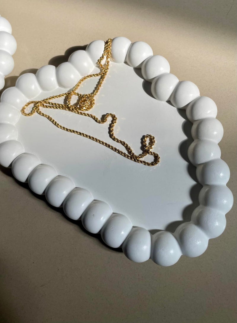 TREETRUNK® Bubble Cloud Tray | Jewellery Tray | Aesthetic Tray | Minimalist Decor | Trinket Tray | Modern Home Decor | New Home Gift | Multipurpose (16×12×2cm) (White) - Image 5