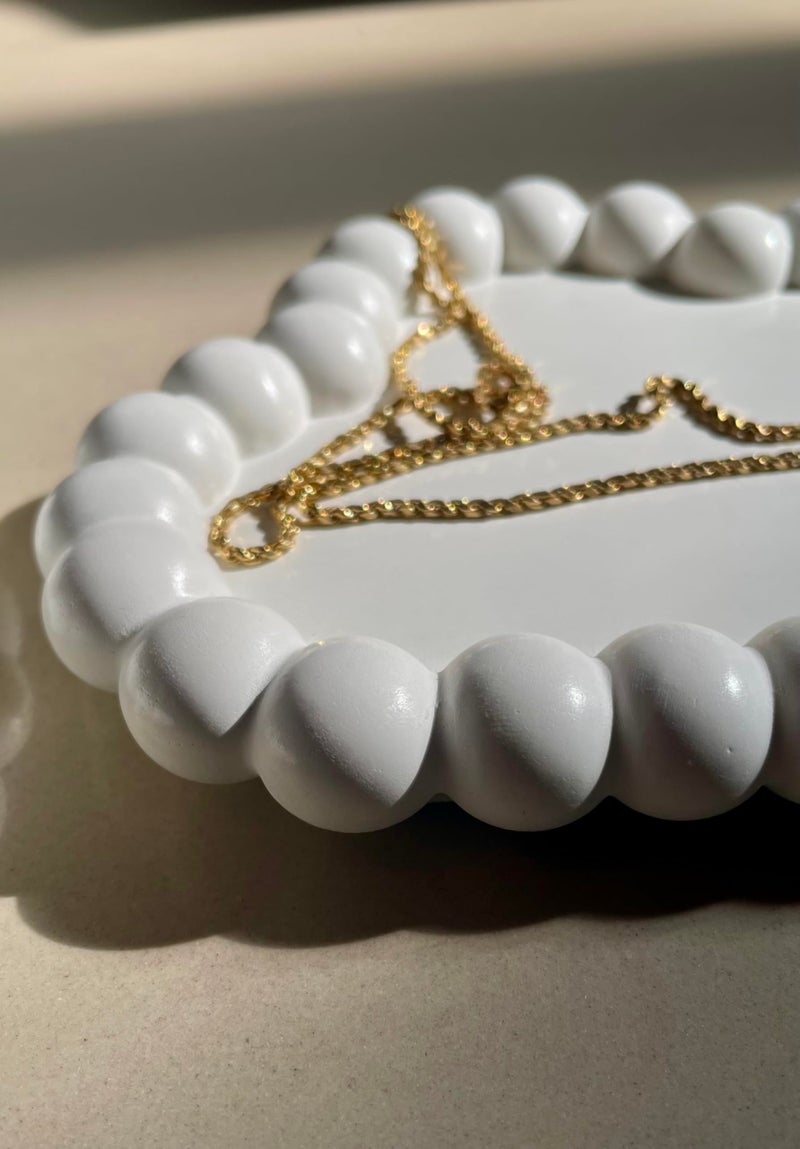 TREETRUNK® Bubble Cloud Tray | Jewellery Tray | Aesthetic Tray | Minimalist Decor | Trinket Tray | Modern Home Decor | New Home Gift | Multipurpose (16×12×2cm) (White) - Image 3